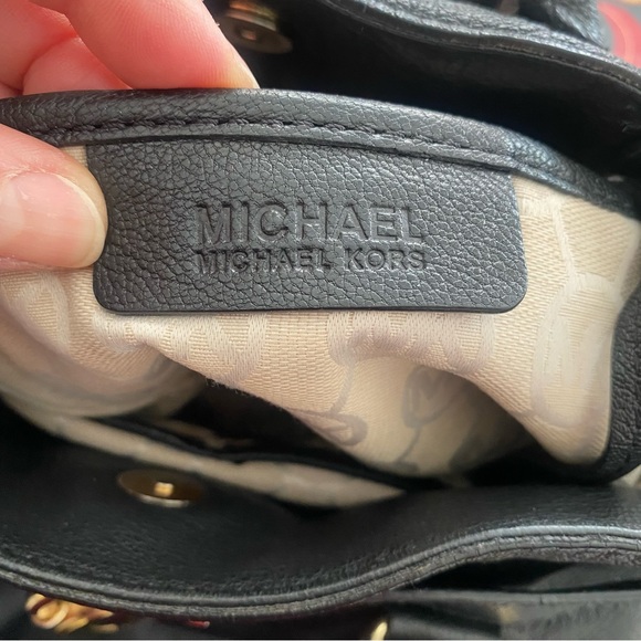 Michael Kors Bag Large leather Hamilton black gold - Picture 11 of 16